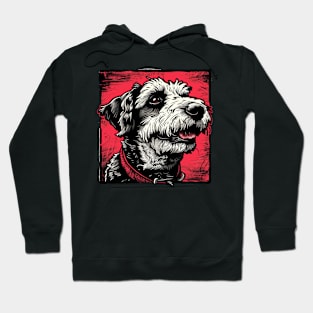 Retro Art Bedlington Terrier Dog Lover Hoodie